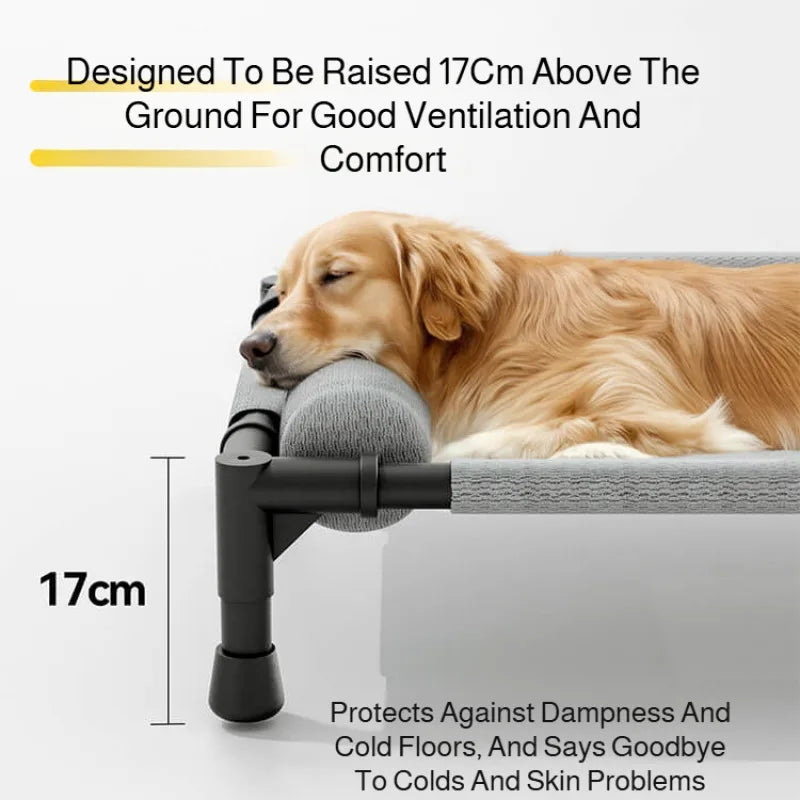 Pet Floor-Off Bed Breathable Mesh Pet Bed Four Seasons Universal Pet Bed Detachable And Washable Moisture-Proof And Waterproof