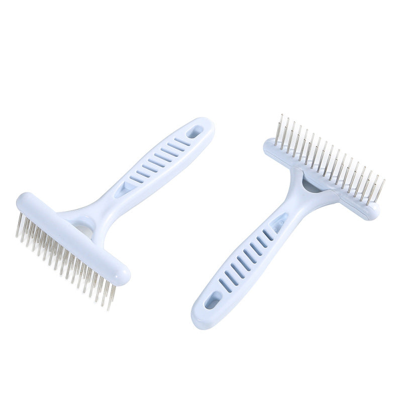 Grooming Tools for Dog: Rake Comb to Remove Short and Long Hair Fur Shedding, White Pet Dog Supplies