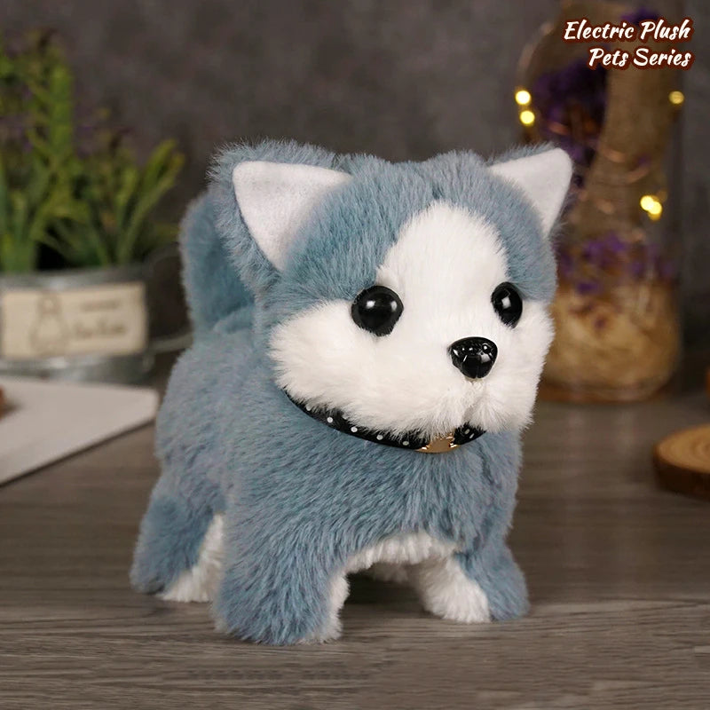 Electronic Walking and Barking Plush Dog Toy Interactive Puppy Dog with Remote Control Leash for Kids Toddler Gifts