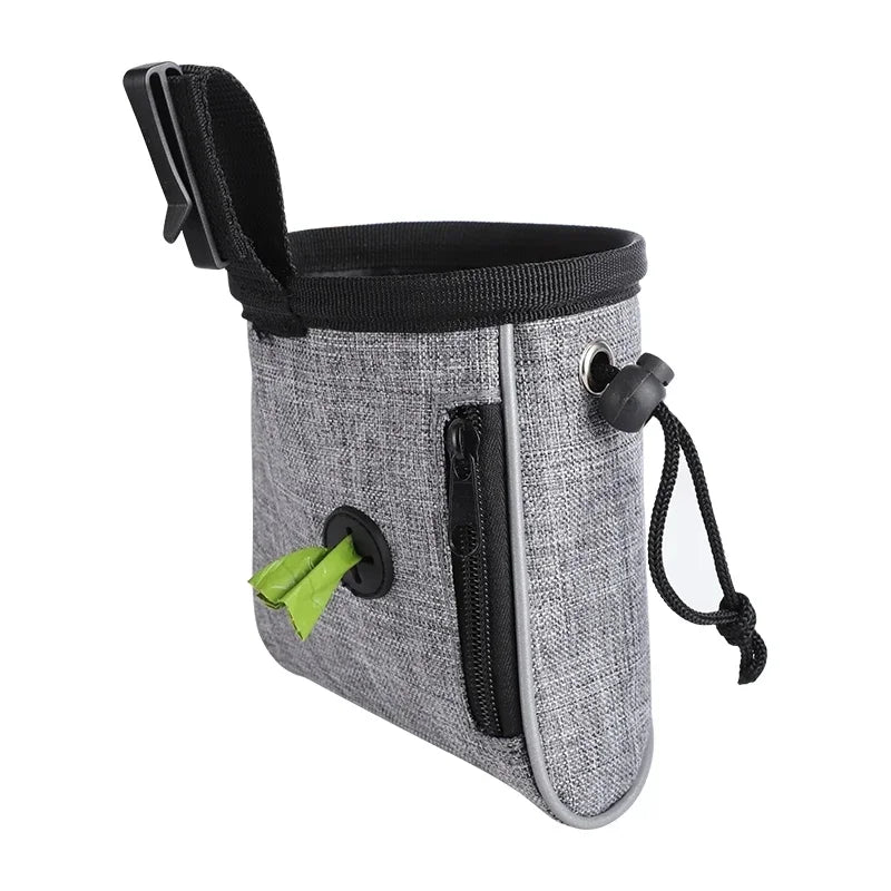 Dog Treat Training Pouch Easily Carries Pet Toys Treats Built In Poop Bag Dispenser Outdoor Dog Trainings Bag