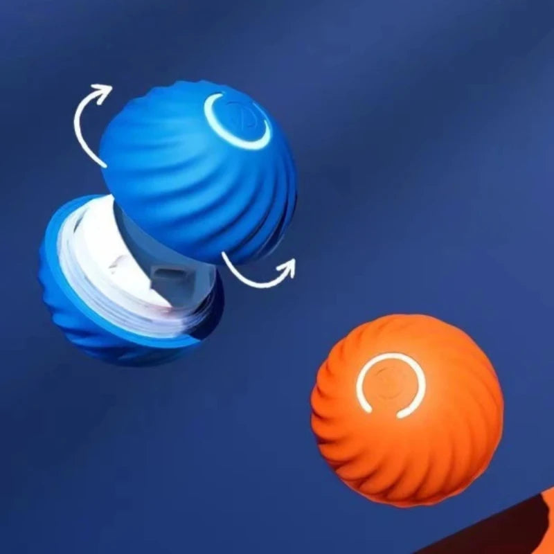 Dog Toy Ball Automatic Interactive Pet Electric Rolling Toy USB Rechargeable Moving Bouncing For Puppy Interactive Dog Chew Toy