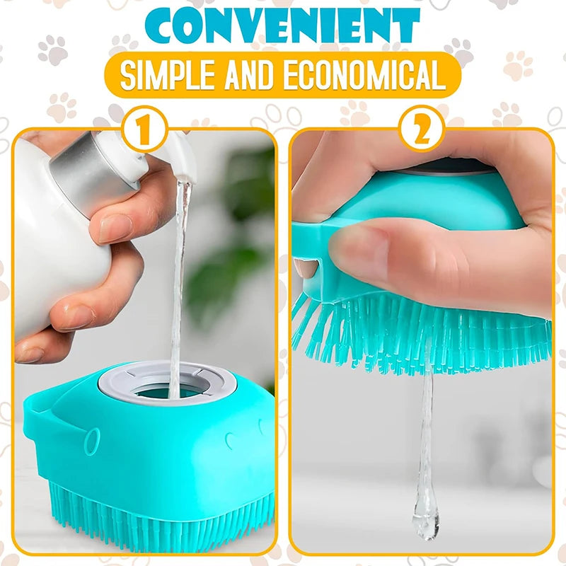 Puppy Dog Bathing Brush Shower Accessories Pet Bath Shampoo Brush Cat Grooming Massage Comb Scrubber Cleaning Grooming Supplies