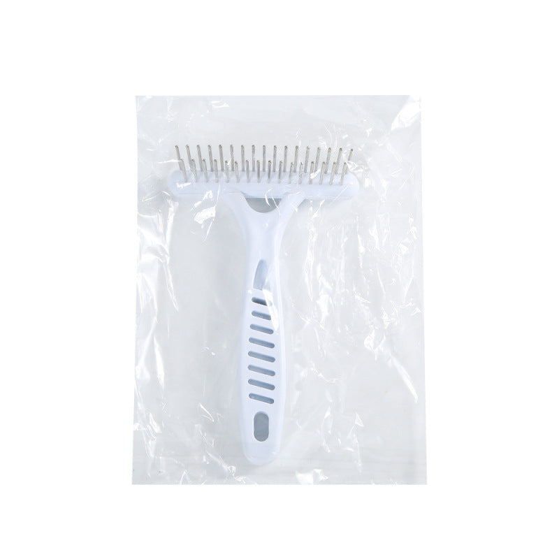 Grooming Tools for Dog: Rake Comb to Remove Short and Long Hair Fur Shedding, White Pet Dog Supplies