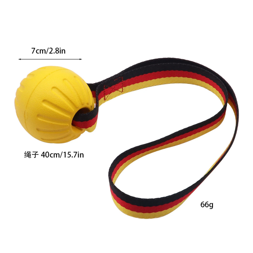 Dog Toy Balls On a Rope for Small Medium Large Dogs Chewers Durable Interactive Ball for Training Dogs EVA Foam Ball Floats