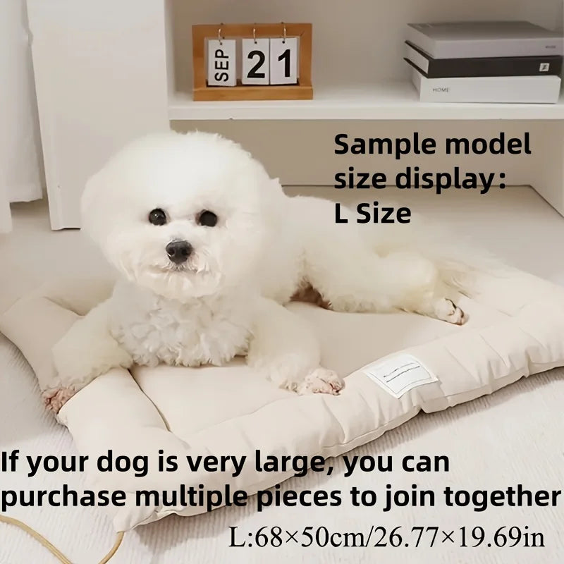 Cozy & Durable Pet Bed for Small to Medium Dogs and Cats Soft Durable Polyester Easy to Clean Store Four Corners for Easy Tying