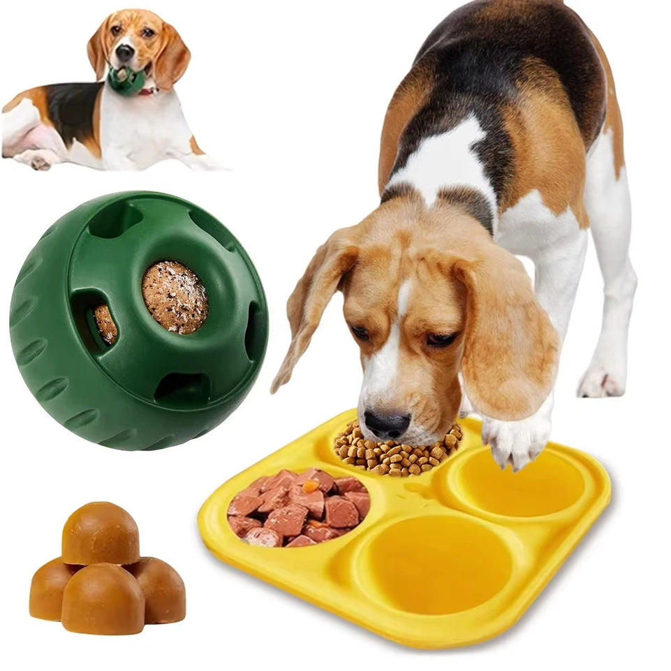 Silicone Pet Dog Toys Dog Chew Toys Interactive Dog Toys for Boredom Dog Treat Molds Silicone Healthy Treats for Dog Pet Product