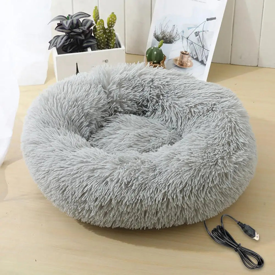 Electric Heated Dog Bed Soft and Comfortable Pet Heating Pads USB Charging Cat Mat winter Warm Indoor Pet Bed Heating Dogs nest
