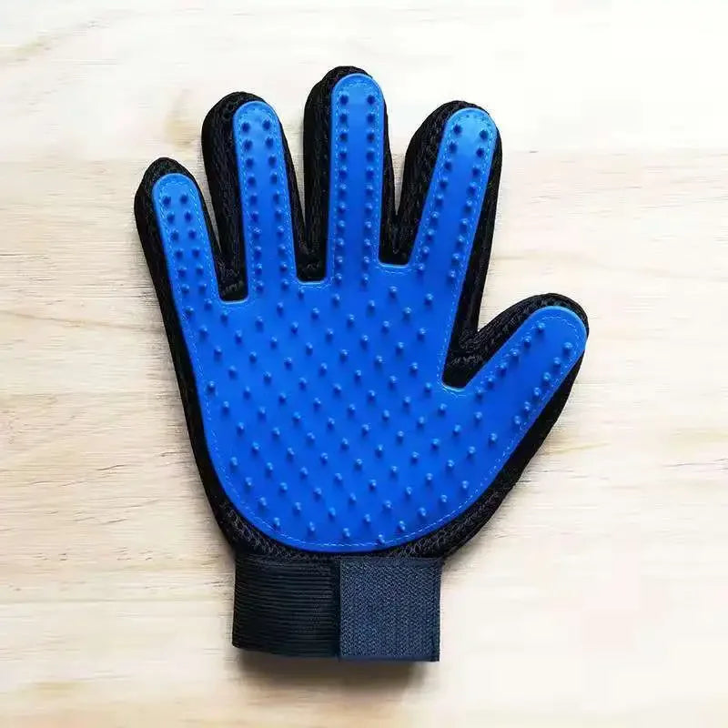Dog Grooming Gloves Rubber Pet Hair Remover Cleaning Brushes Essential Bathing Supplies for Cats Fur Friendly Gloves Effective
