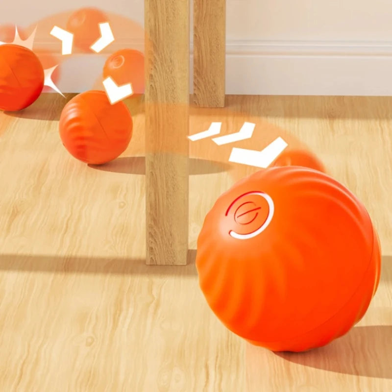 Dog Toy Ball Automatic Interactive Pet Electric Rolling Toy USB Rechargeable Moving Bouncing For Puppy Interactive Dog Chew Toy