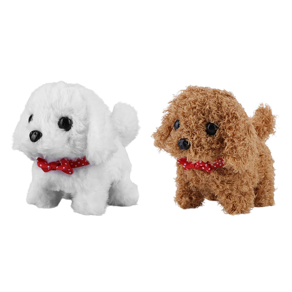 Electronic Robot Dog Realistic Dog Toy Acts Like A Real Puppy Interactive Plush Puppy Toy Cute Walking Dog for Kids Age 3 4 5 6Y