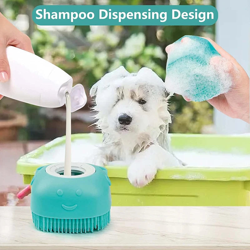 Puppy Dog Bathing Brush Shower Accessories Pet Bath Shampoo Brush Cat Grooming Massage Comb Scrubber Cleaning Grooming Supplies