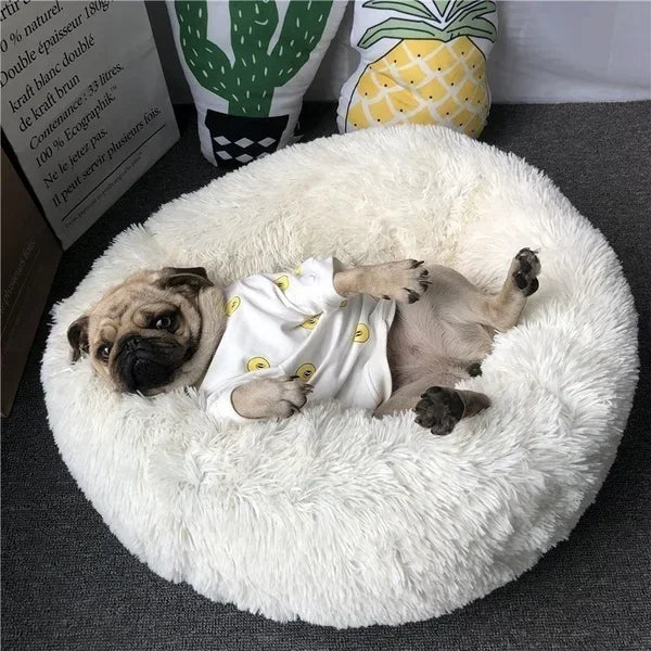 Pet Dog Bed For Dog Large Big Small For Cat House Round Plush Mat Sofa Dropshipping Products Pet Calming Bed Dog Donut Bed
