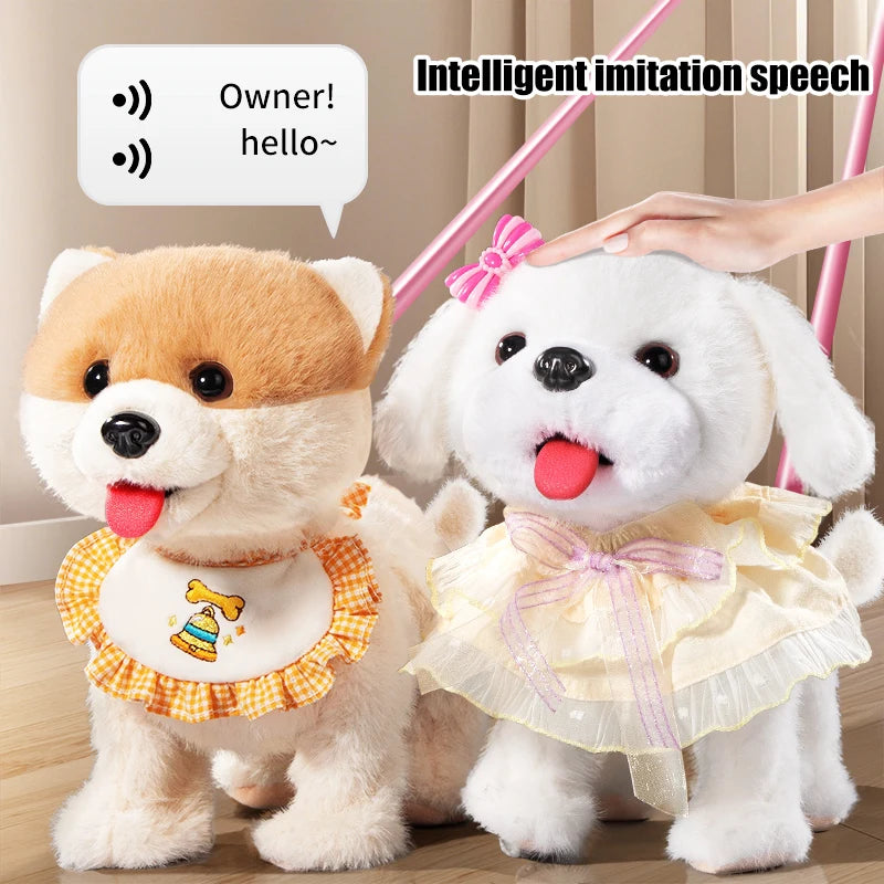 Interactive Robot Dog Toy for Kids Realistic Electronic Pets with Walking Lick Barking Music Best Gift for Boys Girls 3 Years