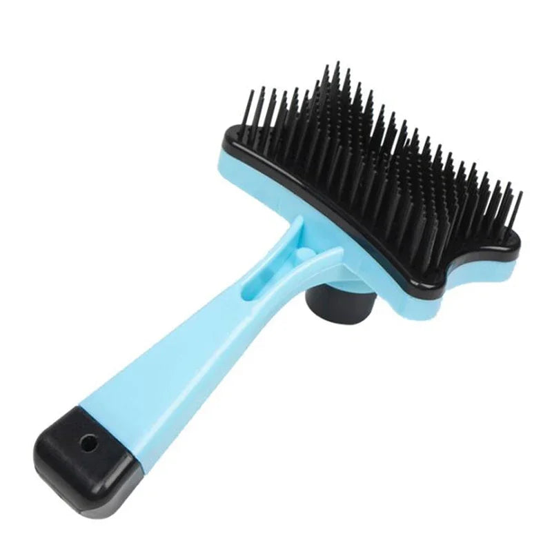 Dog Brush Cat Grooming Brush Self Cleaning Static Free Massage Comb Stable Thicker Bristles Pet Supplies To Remove Loose Fur
