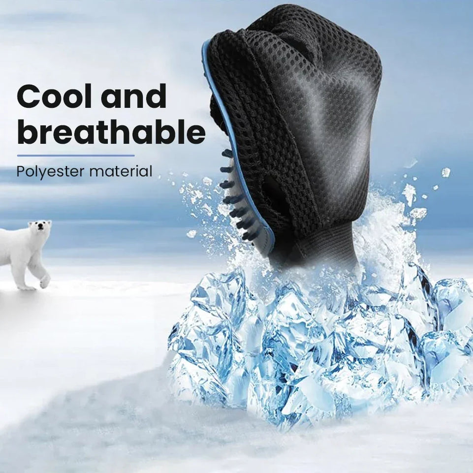 Dog Grooming Gloves Rubber Pet Hair Remover Cleaning Brushes Essential Bathing Supplies for Cats Fur Friendly Gloves Effective