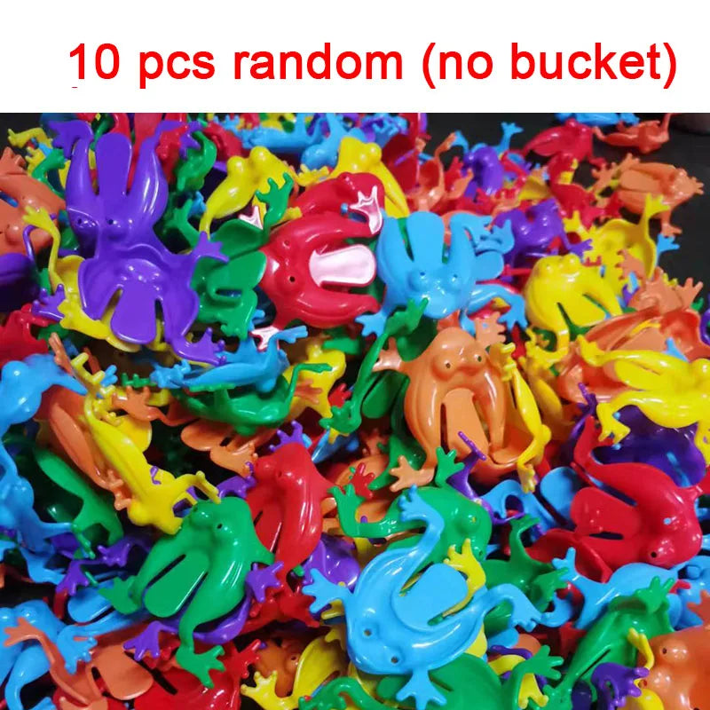 10-20Pcs Jumping Frog Bounce Fidget Toys For Kids Novelty Assorted Stress Reliever Toys For Children Birthday Gift Party Favor
