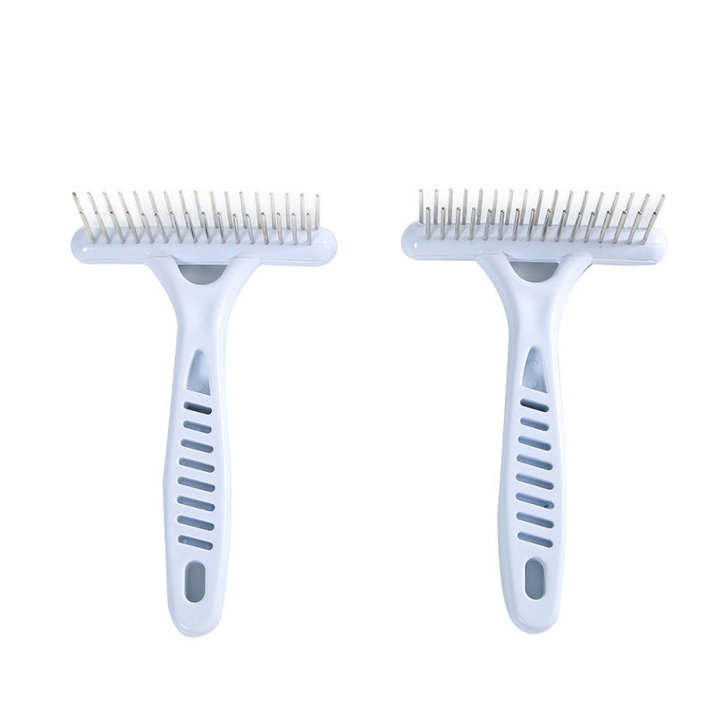 Grooming Tools for Dog: Rake Comb to Remove Short and Long Hair Fur Shedding, White Pet Dog Supplies