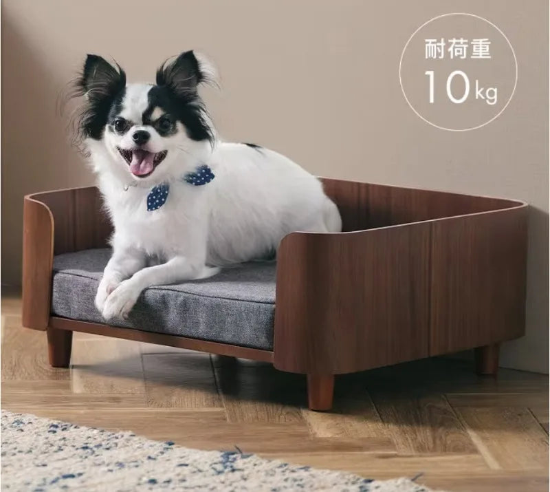 Cat Dog Bed Wooden Kennel Indoor Pet Furniture Floor Modern Simplicity Ceiling Bed Comfortable Durable Furniture Accessories