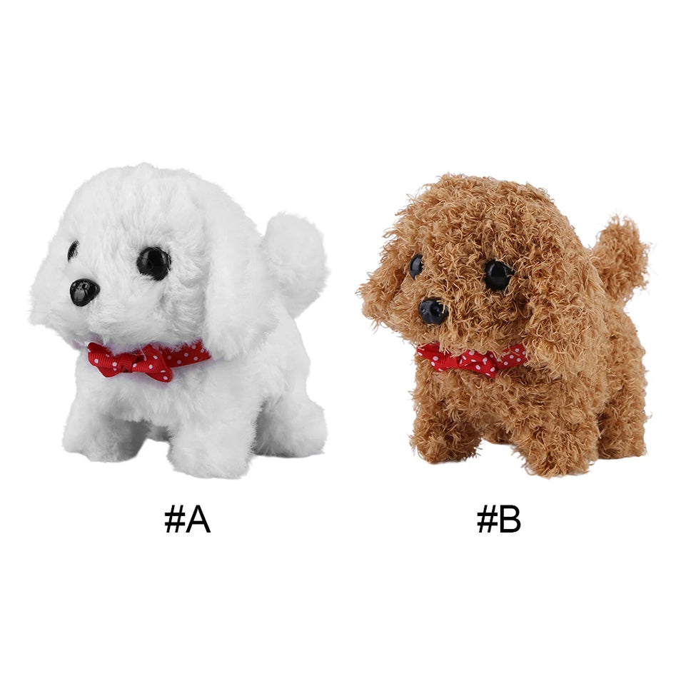 Electronic Robot Dog Realistic Dog Toy Acts Like A Real Puppy Interactive Plush Puppy Toy Cute Walking Dog for Kids Age 3 4 5 6Y