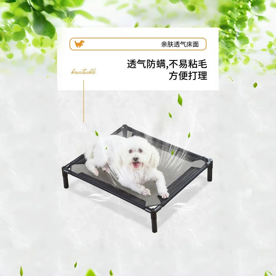 Elevated Pet Bed Dog Cat Folding Pet Camping Bed Cat Dog House Portable Removable Washable Four Seasons Cats Kennel Puppy Beds