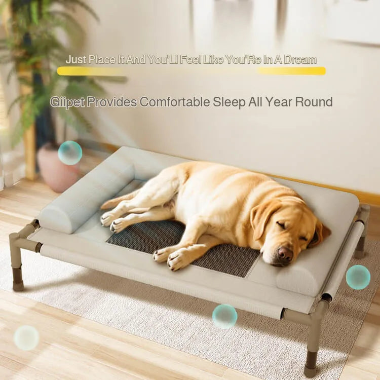 Pet Floor-Off Bed Breathable Mesh Pet Bed Four Seasons Universal Pet Bed Detachable And Washable Moisture-Proof And Waterproof