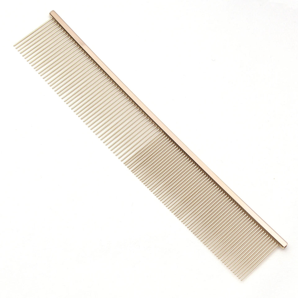 Grooming Comb for Dogs Metal Gold Groomer Comb Pet Combs Hairbrush Pet Dog Grooming Combs Dog Hair Care Tool Dropshipping C7813