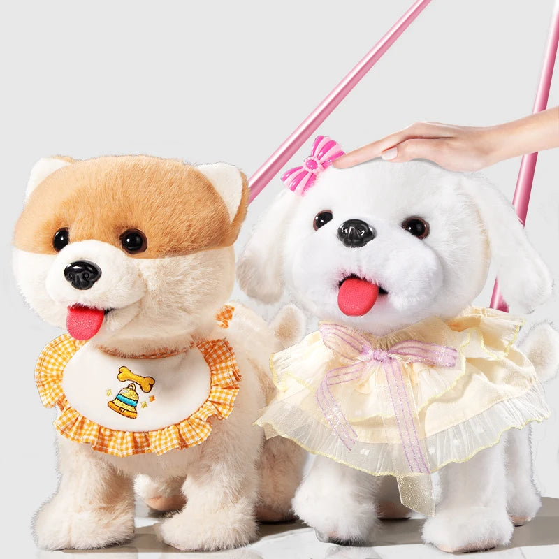 Interactive Robot Dog Toy for Kids Realistic Electronic Pets with Walking Lick Barking Music Best Gift for Boys Girls 3 Years