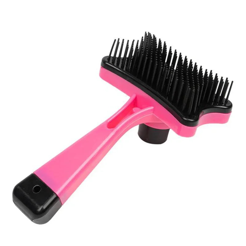 Dog Brush Cat Grooming Brush Self Cleaning Static Free Massage Comb Stable Thicker Bristles Pet Supplies To Remove Loose Fur