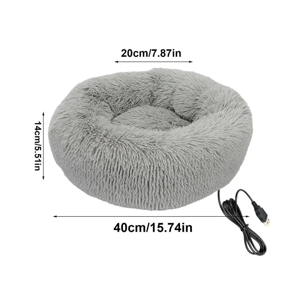 Electric Heated Dog Bed Soft and Comfortable Pet Heating Pads USB Charging Cat Mat winter Warm Indoor Pet Bed Heating Dogs nest