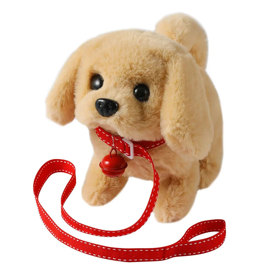 Electronic Robot Dog Realistic Dog Toy Acts Like A Real Puppy Interactive Plush Puppy Toy Cute Walking Dog for Kids Age 3 4 5 6Y