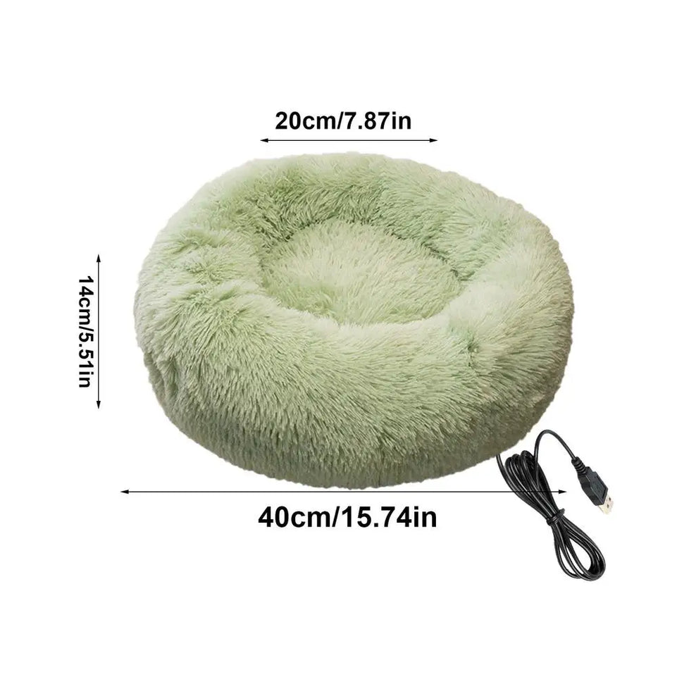 Electric Heated Dog Bed Soft and Comfortable Pet Heating Pads USB Charging Cat Mat winter Warm Indoor Pet Bed Heating Dogs nest