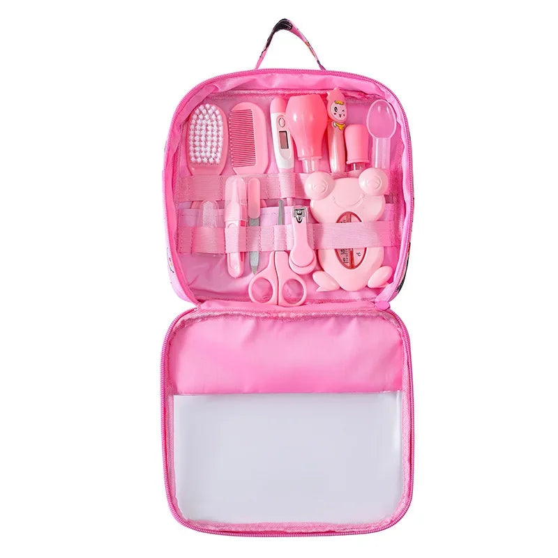 13Pcs Baby Care Kit Baby Hygiene Kit Grooming Brush Scissors Clipper Portable Set Newborn Care Professional Nursing Tools