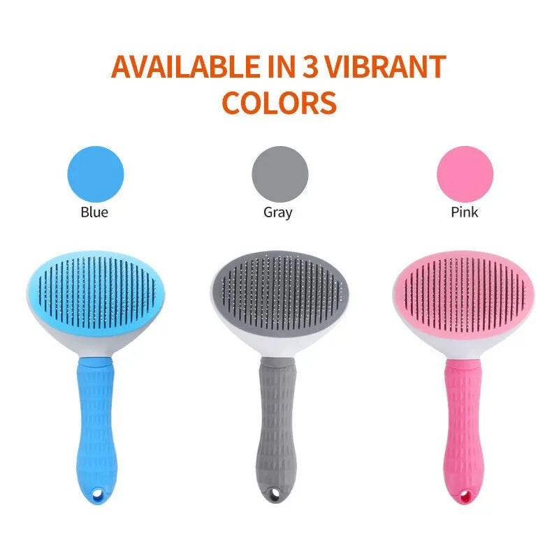 Dog Hair Removal Pet Comb Styling Hair Removal Comb Automatic Shedding Grooming Dog Comb Brush