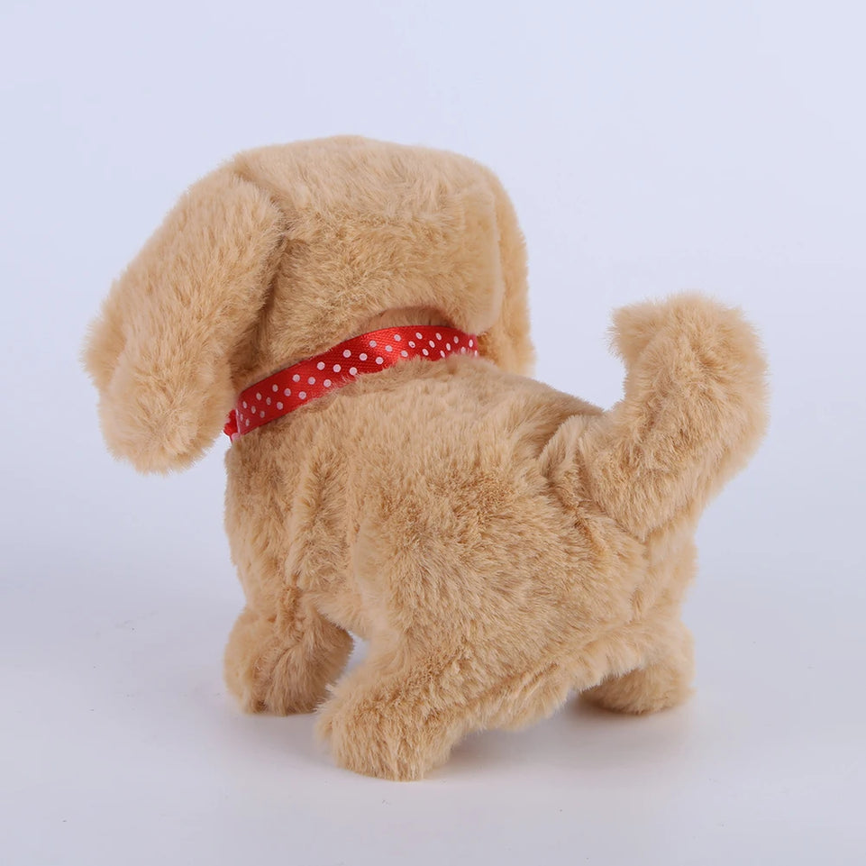 Electronic Robot Dog Realistic Dog Toy Acts Like A Real Puppy Interactive Plush Puppy Toy Cute Walking Dog for Kids Age 3 4 5 6Y