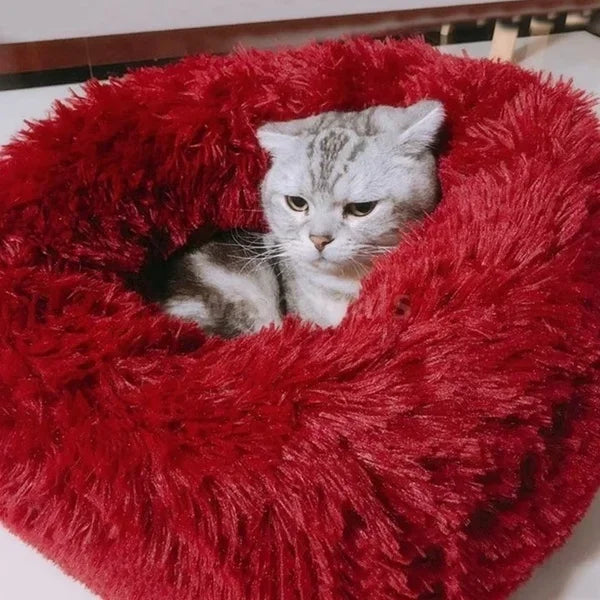 Pet Dog Bed For Dog Large Big Small For Cat House Round Plush Mat Sofa Dropshipping Products Pet Calming Bed Dog Donut Bed