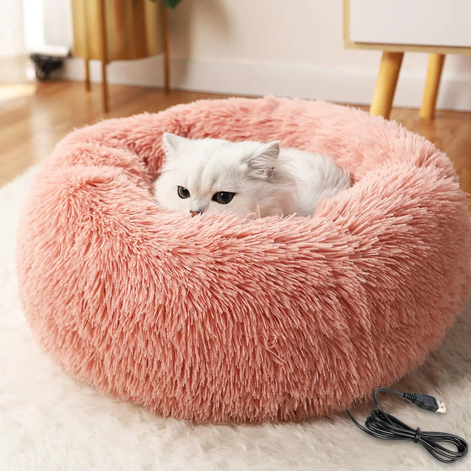 Electric Heated Dog Bed Soft and Comfortable Pet Heating Pads USB Charging Cat Mat winter Warm Indoor Pet Bed Heating Dogs nest