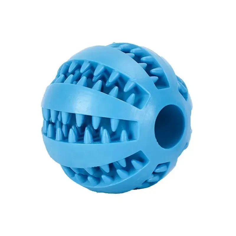 Natural Rubber Dog Chew Toy Extra-Tough Tooth Cleaning Treat Ball Interactive Elasticity Pet Product 5cm
