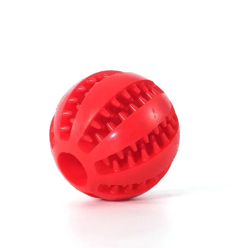 Natural Rubber Dog Chew Toy Extra-Tough Tooth Cleaning Treat Ball Interactive Elasticity Pet Product 5cm