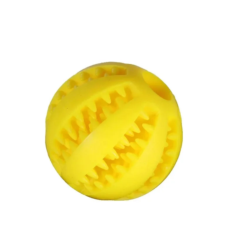 Natural Rubber Dog Chew Toy Extra-Tough Tooth Cleaning Treat Ball Interactive Elasticity Pet Product 5cm