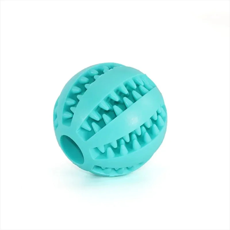 Natural Rubber Dog Chew Toy Extra-Tough Tooth Cleaning Treat Ball Interactive Elasticity Pet Product 5cm