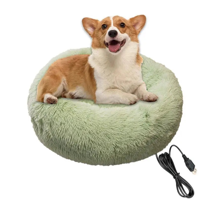 Electric Heated Dog Bed Soft and Comfortable Pet Heating Pads USB Charging Cat Mat winter Warm Indoor Pet Bed Heating Dogs nest