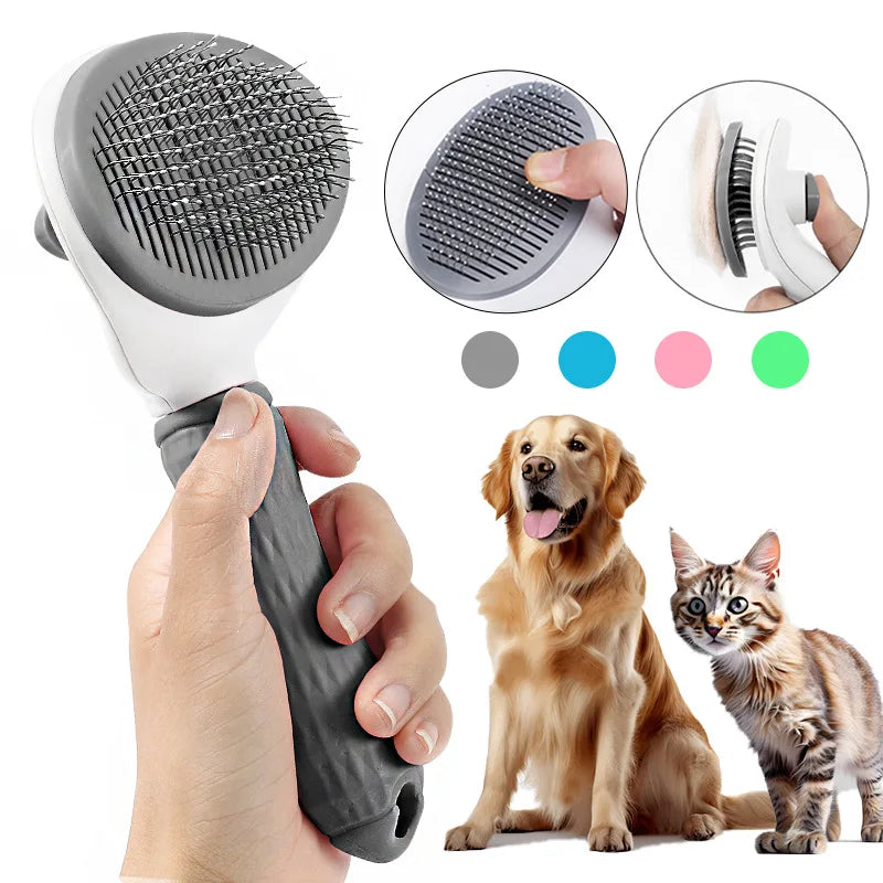 Dog Hair Removal Pet Comb Styling Hair Removal Comb Automatic Shedding Grooming Dog Comb Brush