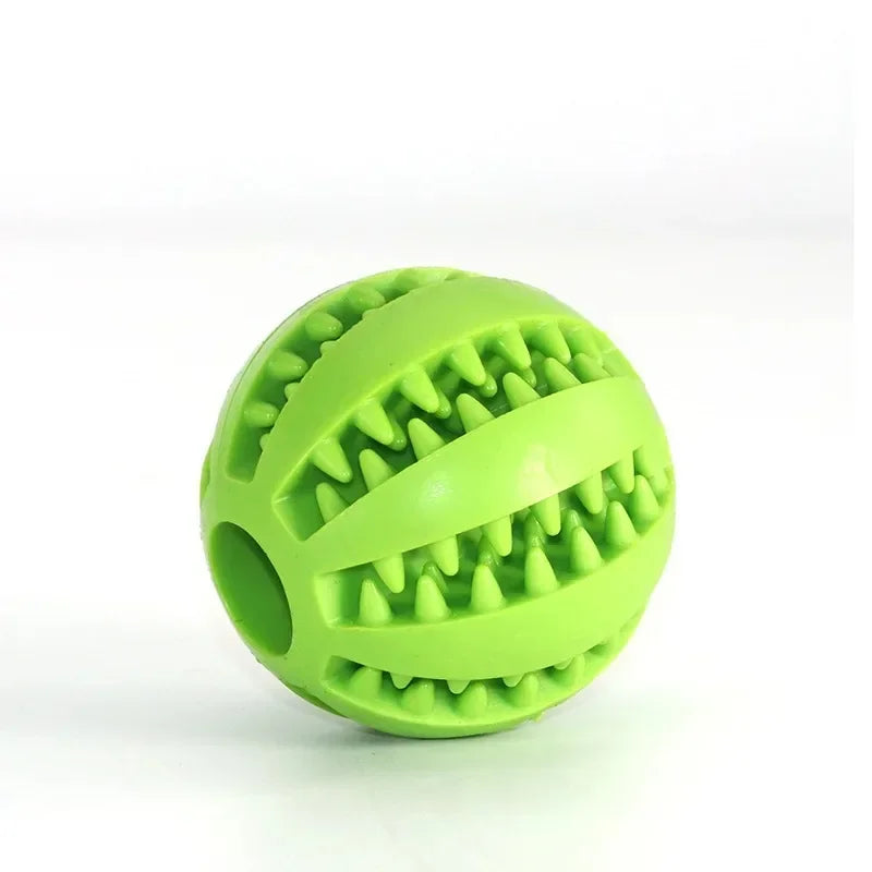 Natural Rubber Dog Chew Toy Extra-Tough Tooth Cleaning Treat Ball Interactive Elasticity Pet Product 5cm