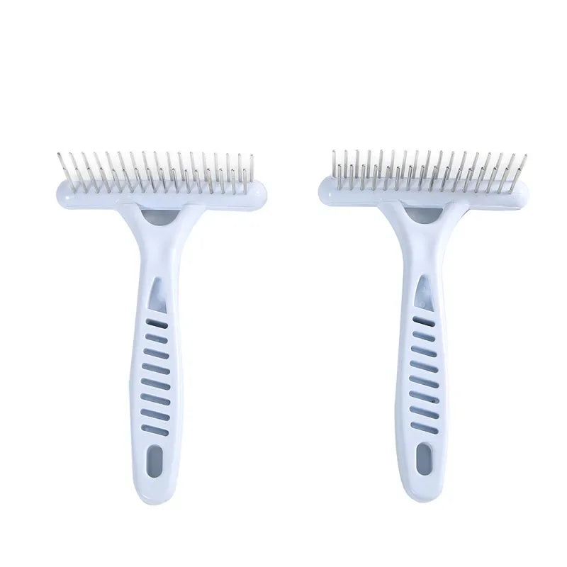 Grooming Tools for Dog: Rake Comb to Remove Short and Long Hair Fur Shedding, White Pet Dog Supplies