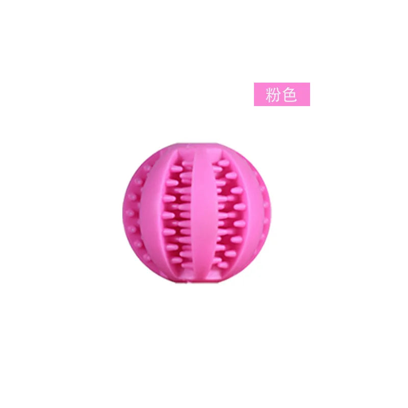 Natural Rubber Dog Chew Toy Extra-Tough Tooth Cleaning Treat Ball Interactive Elasticity Pet Product 5cm