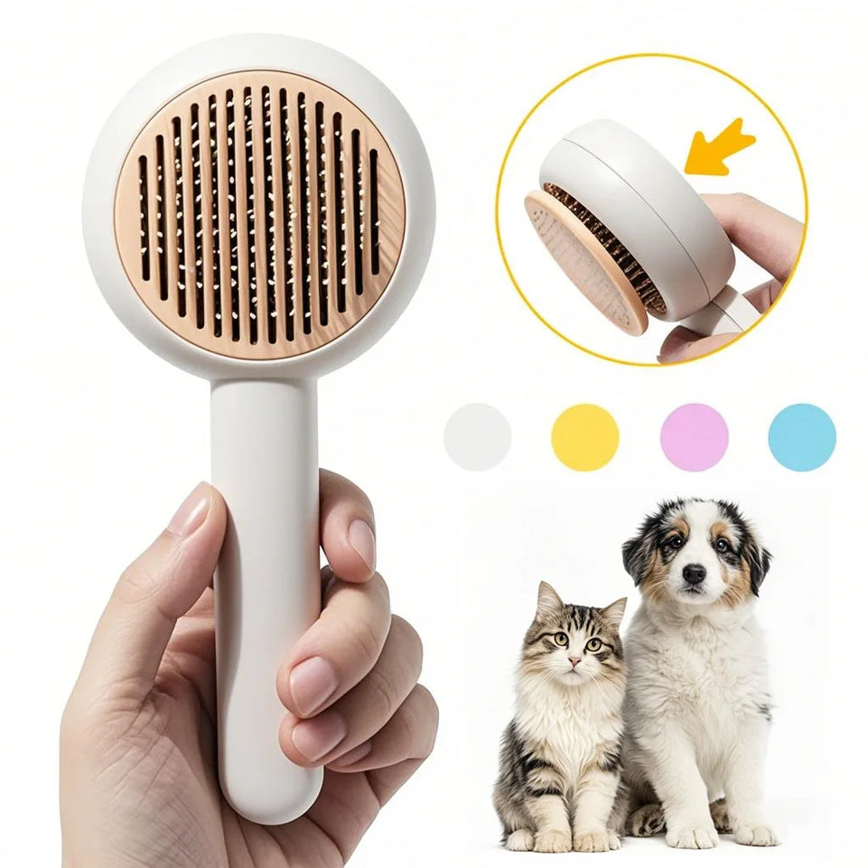 Dog Hair Removal Pet Comb Styling Hair Removal Comb Automatic Shedding Grooming Dog Comb Brush
